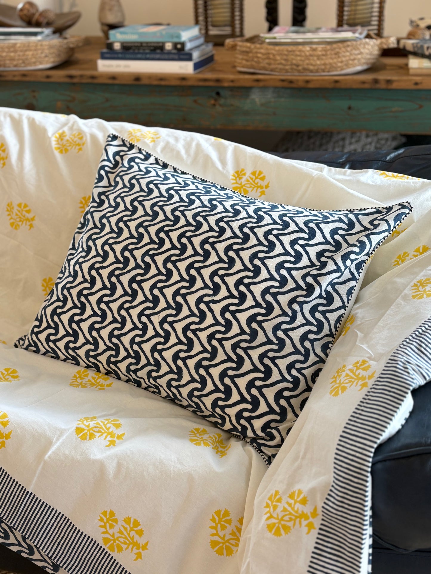 Wave Print Duvet Cover Set