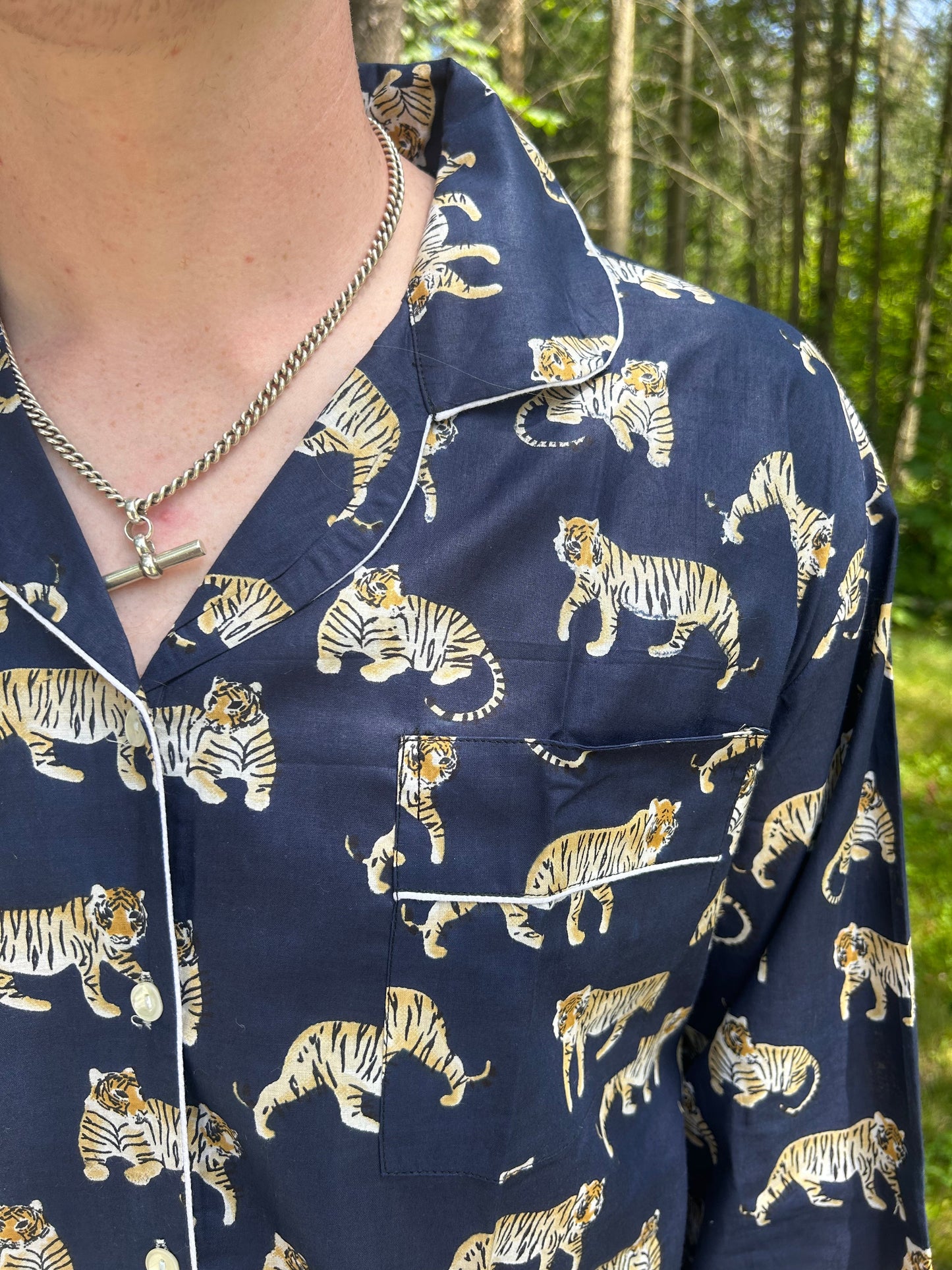 Tiger Print | Navy - Imli.lifestyle